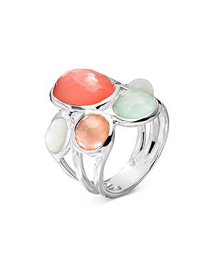 Ippolita Sterling Silver Wonderland Multi Stone Mother Of Pearl & Rock Crystal Statement Ring