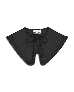 Ganni Taffeta Frill Collar