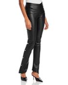 Alexanderwang.t Washable Faux Leather Pants With Snap Details