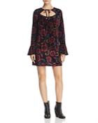 Band Of Gypsies Floral Tie-neck Dress