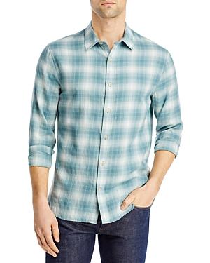 Vince Oceanview Long Sleeve Plaid Shirt