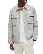 Allsaints Stockton Cotton Tonal Stripe Regular Fit Button Down Shirt