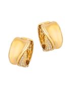 Bloomingdale's Champagne Diamond Statement Hoop Earrings In 14k Yellow Gold, 0.34 Ct. T.w. - 100% Exclusive