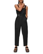 Whistles Frill Utility Belted Jumpsuit