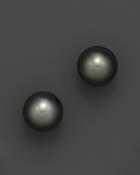 Tara Pearls 18k White Gold Tahitian Cultured Pearl Stud Earrings, 11-12mm