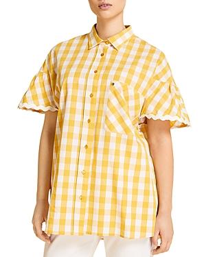 Marina Rinaldi Filato Gingham Check Shirt