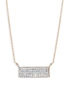 Bloomingdale's Diamond Pave Bar Necklace In 14k Yellow Gold, 0.15 Ct. T.w. - 100% Exclusive