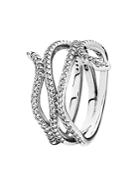 Pandora Ring - Sterling Silver & Cubic Zirconia Swirling Snake