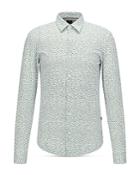 Boss Ronni Printed Slim Fit Button Front Shirt