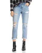 Pistola Mason Distressed High-rise Girlfriend Jeans In Like That