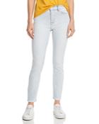 7 For All Mankind High-waist Ankle Jeans In Luxe Vintage Cloud