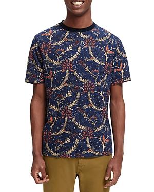 Scotch & Soda Short Sleeve Crewneck Floral Print Tee
