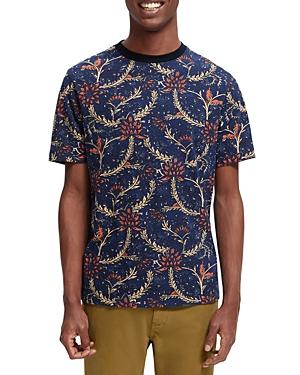 Scotch & Soda Short Sleeve Crewneck Floral Print Tee