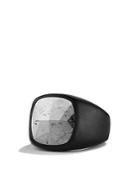 David Yurman Signet Ring With Meteorite