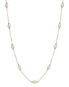 Bloomingdale's Cultured Freshwater Pearl And Beaded Station Necklace In 14k Yellow Gold, 17 - 100% Exclusive