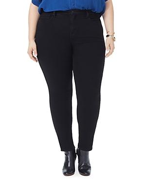 Nydj Plus Ami Skinny Jeans In Black