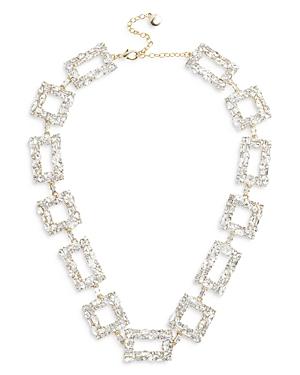 Baublebar Porsha Square Link Sparkle Necklace, 17