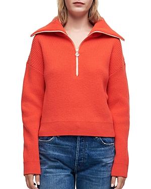 Maje Matelot Rib Knit Pullover Sweater