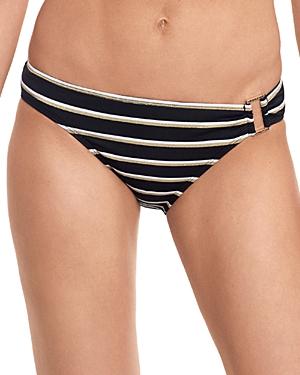 Lauren Ralph Lauren Dylan Striped Ring Bikini Bottoms