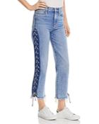 Hudson Zoeey High Rise Crop Straight Jeans In High Spirits