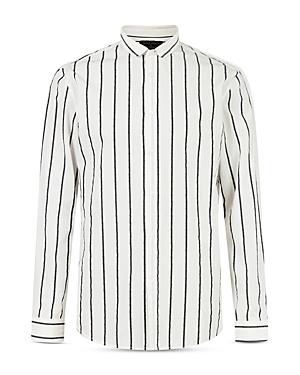 John Varvatos Collection Stripe Slim Fit Button Down Shirt