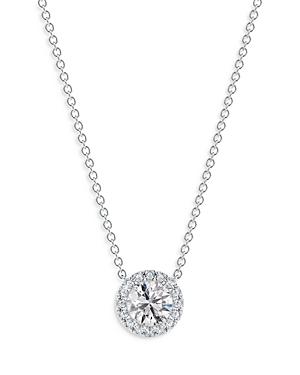 De Beers Forevermark Center Of My Universe Halo Pendant Necklace In Platinum, 0.60 Ct. T.w.