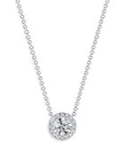 De Beers Forevermark Center Of My Universe Halo Pendant Necklace In Platinum, 0.60 Ct. T.w.
