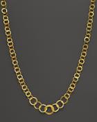 Gurhan 24k Yellow Gold Tapered Hoopla Infinity All Around Necklace, 20