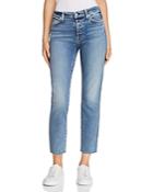 7 For All Mankind Edie Cutoff Straight Jeans In Muse