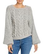 Eleven Six Charlotte Mixed Knit Alpaca-blend Sweater