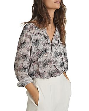 Reiss Maggie Circle Print Regular Fit Top