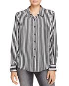 Hudson Striped Button Sleeve Shirt