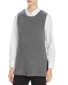 Tory Burch Merino Wool & Cashmere Sleeveless Sweater