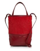 Alice.d Small Velvet & Leather Tote - 100% Exclusive