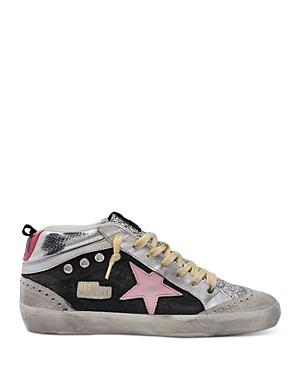 Golden Goose Women's Mid Star Glitter High Top Sneakers