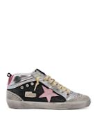 Golden Goose Women's Mid Star Glitter High Top Sneakers