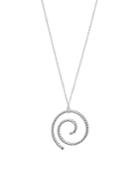 Argento Vivo Spiral Rope Pendant Necklace In Sterling Silver, 34