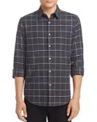 Theory Rammy Grid Flannel Slim Fit Button-down Shirt