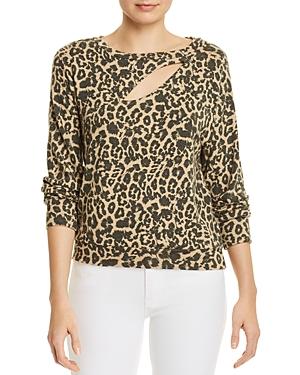 Lna Brushed Phased Leopard-print Sweater