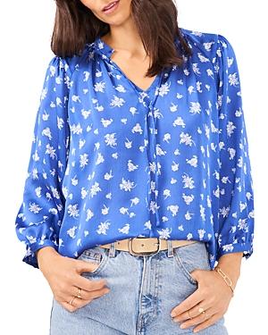 Vince Camuto Floral Split Neck Blouse