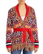 Mother The Belted Short Cardigan Sweater