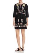 French Connection Saya Floral Embroidered Dress