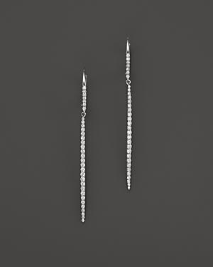Meira T 14k White Gold Diamond Icicle Drop Earrings