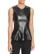 Theory Leather-front Top