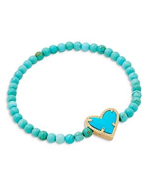Kendra Scott Beaded Heart Stretch Bracelet