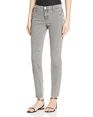 J Brand Zion Mid Rise Skinny Jeans In Distressed Silver Fox