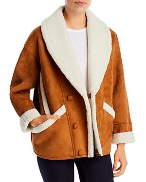Mother The Brrly Faux Shearling Coat