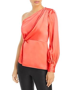 Cinq A Sept Stace One Shoulder Silk Top