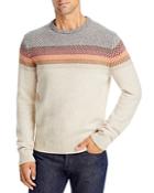 Fahtery Ombre Donegal Crewneck Sweater