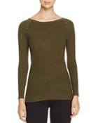 Lush Grommet Trim Sweater - Compare At $66